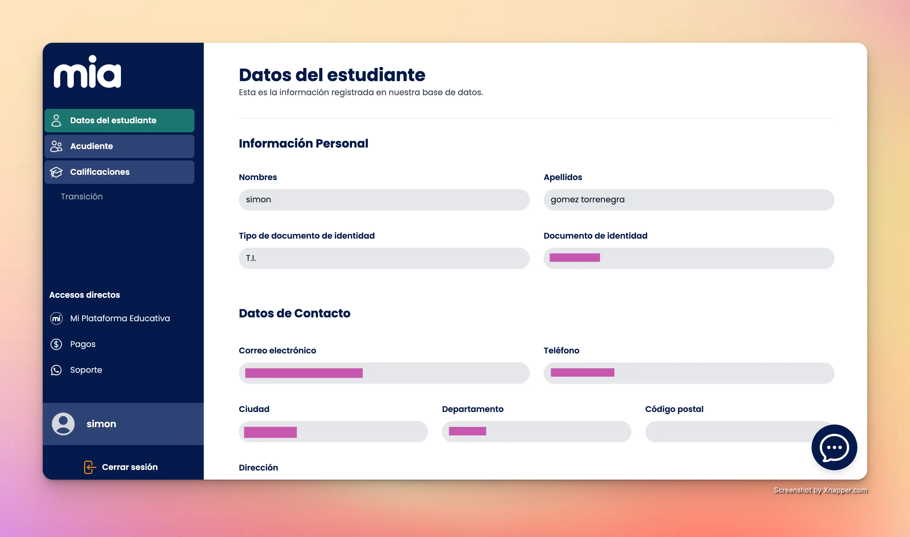 imagen del proyecto MIA - Sistema de seguimiento académico para estudiantes