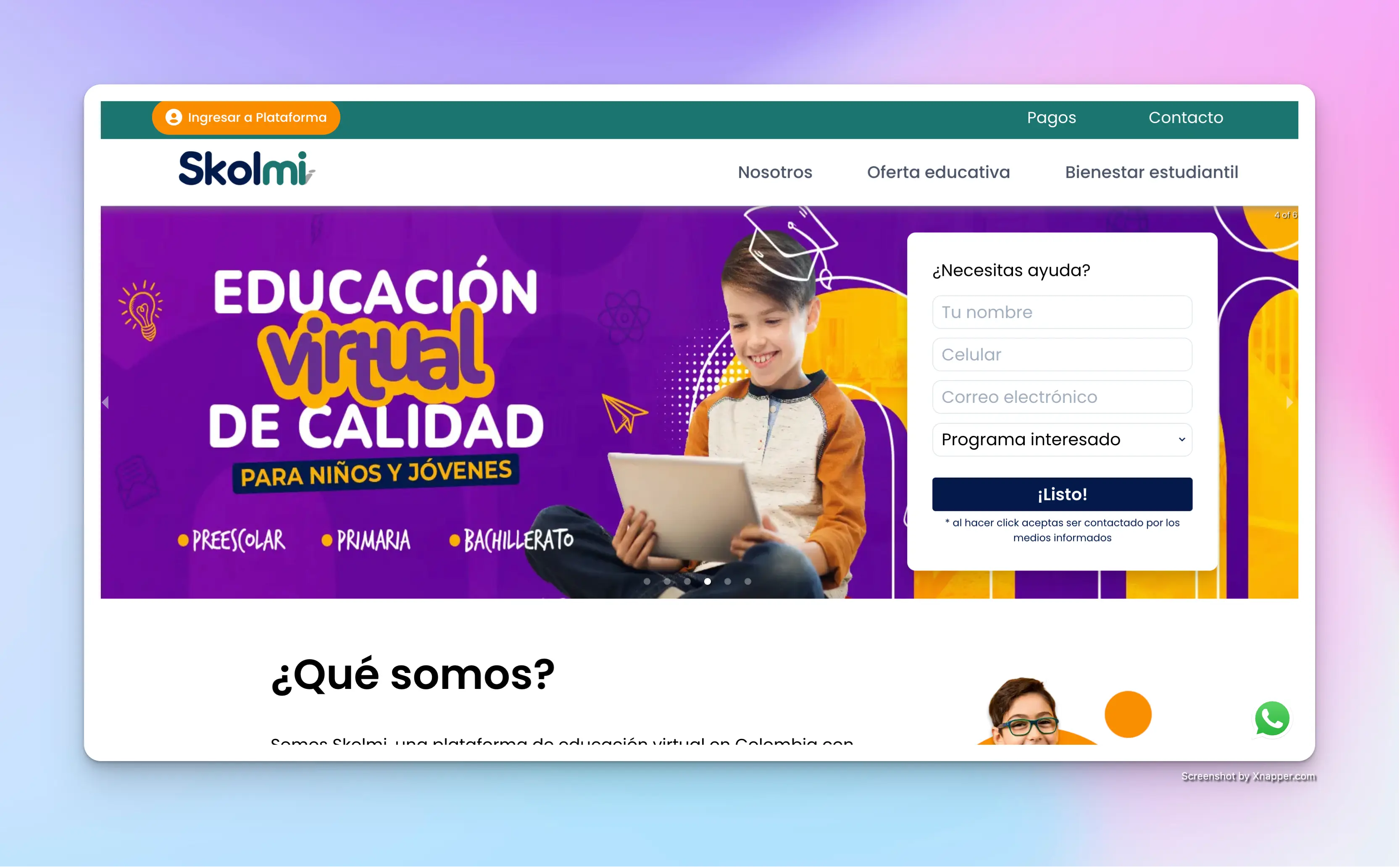 imagen del proyecto Skolmi - Educación virtual de calidad